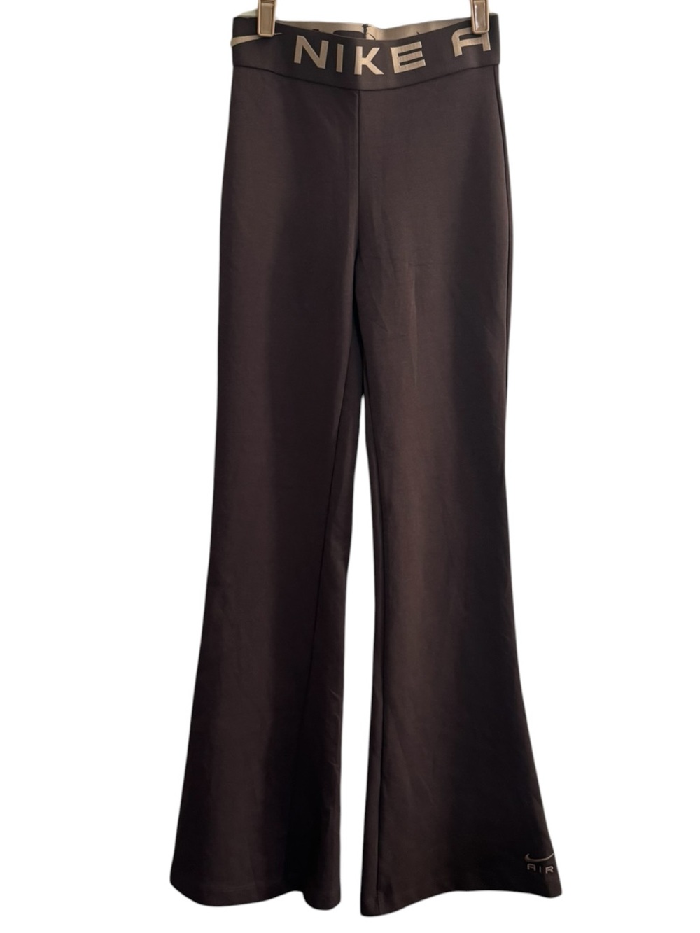 Nike Air Brown High Waisted Flared Athleisure Leggings Small #NE361